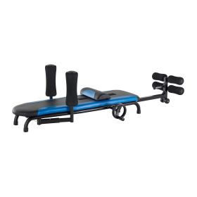 Inversion Table, 350 lbs Capacity Heavy Duty Back Inverter Stretcher, Inverted Table with Stable Structure, Adjustable Armrests