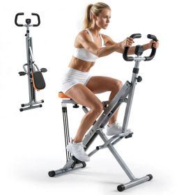 Home squat machine, a 330-pound weight-bearing lower body exercise equipment with adjustable resistance, foldable fitness machine (Option: Silver)