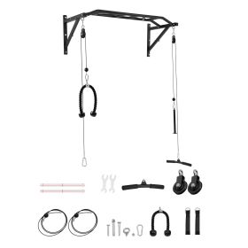 Pull Up Bar, Multi-Grip Wall Mounted Pull Ups, 50 in Width Multifunctional Chin Up Training Station (Default: Default)